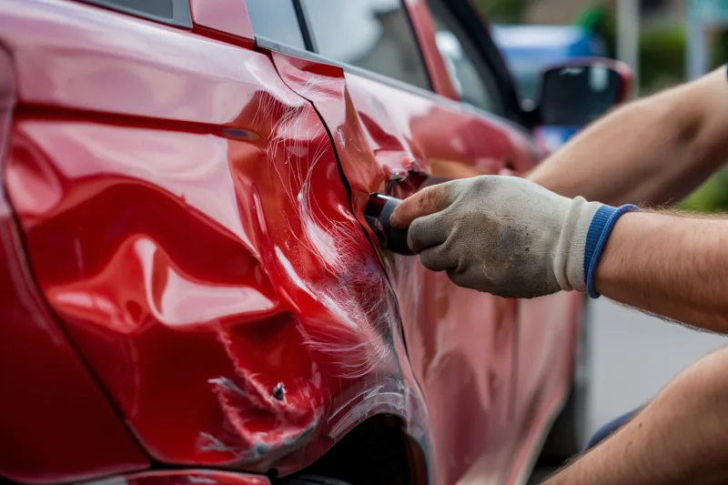 Dent and scratch removal at Mid-County Collision in Massapequa NY
